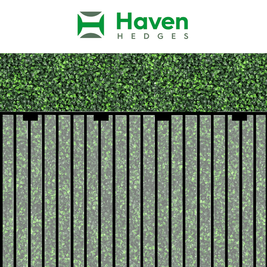 Haven Hedges Privacy System for Wrought Iron Fences (4 Panel Package)