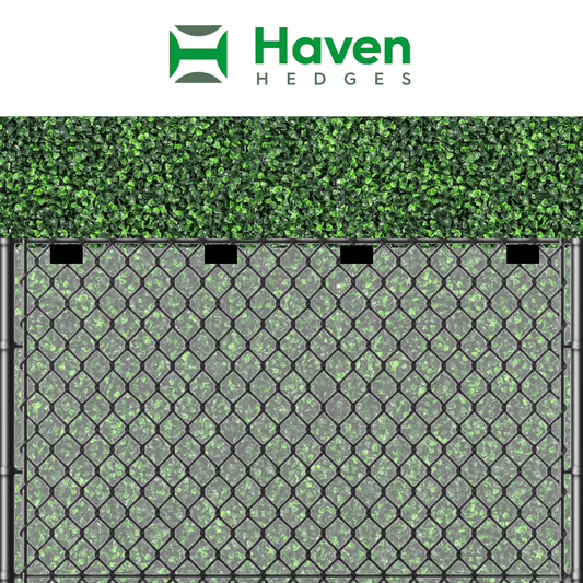 Haven Hedges Privacy System for Chain Link Fences (4 Panel Package)